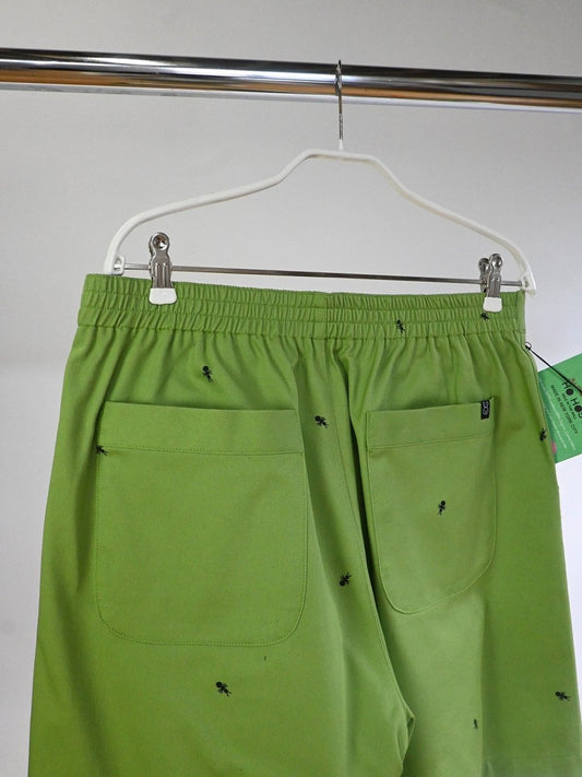 "Ants on your Pants" Work/Play Shorts -  Avocado Green. Design by HO HOS HOLE IN THE WALL